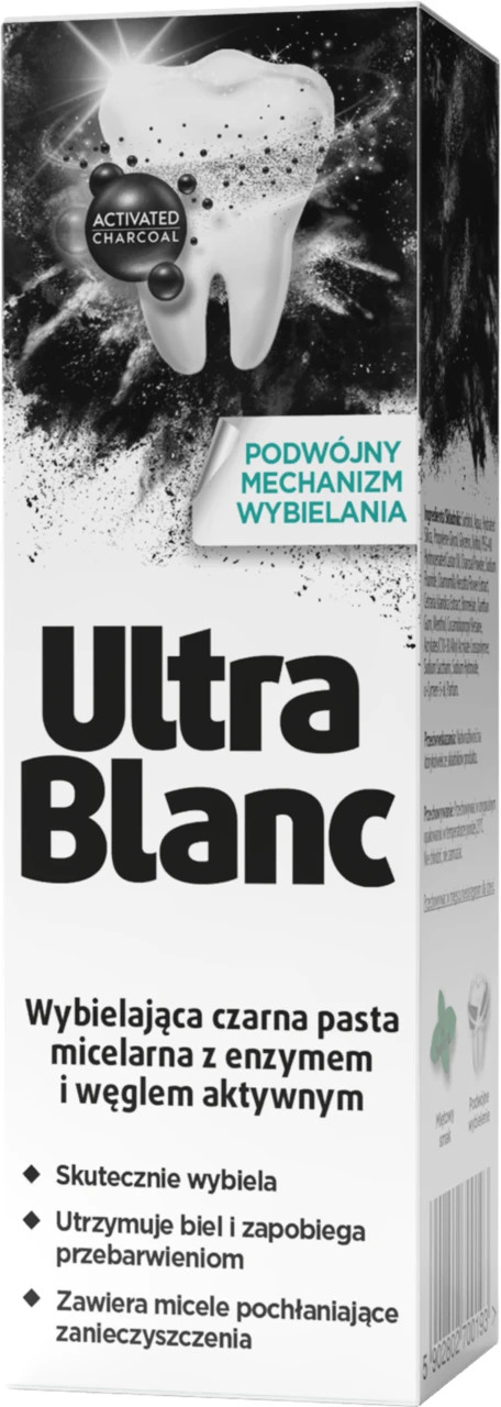UltraBlanc Whitening Micellar Black Toothpaste with Enzyme & Active Charcoal