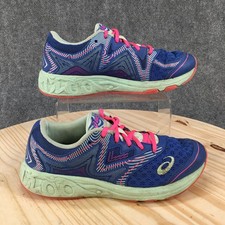 ASICS Shoes Youth 6.5 Girls GEL Noosa GS Lace Up Sneakers C711N Blue Pink Mesh