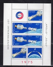 POLAND #2107a 1975 APOLLO-SOYUZ MINT VF NH O.G S/S6 + 2L