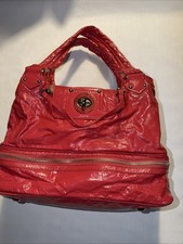 VTG Marc byMarc Jacobs Groovee Bag Hobo Y2K Patent Pink Leather Slouchy Satchel
