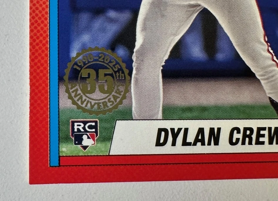 DYLAN CREWS #T90-89 2025 Topps Series 1 1990 Topps 35th Anniversary ROOKIE (MT) - Image 2 of 4