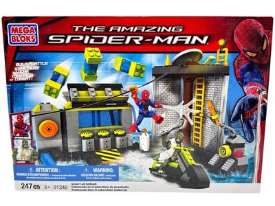 、 Marvel Mega Bloks The Amazing Spider-Man Sewer Lab Ambush Figure