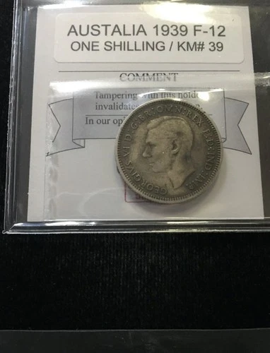 1939 Australia Shilling — photo from the most recent tracked eBay sale