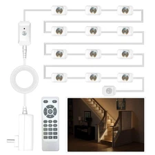 Smart Stair Lights Motion Sensor Indoor, Plug-in Stairway Lights Indoor with ...