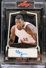 🔥 GREG ODEN 2025 Leaf Sports Heroes AUTO Clear Gold #1/1 Trail Blazers Buckeyes