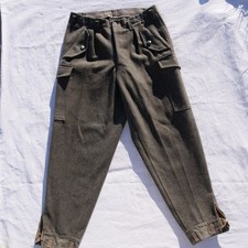 1961 vintage Swedish wool military cargo pants