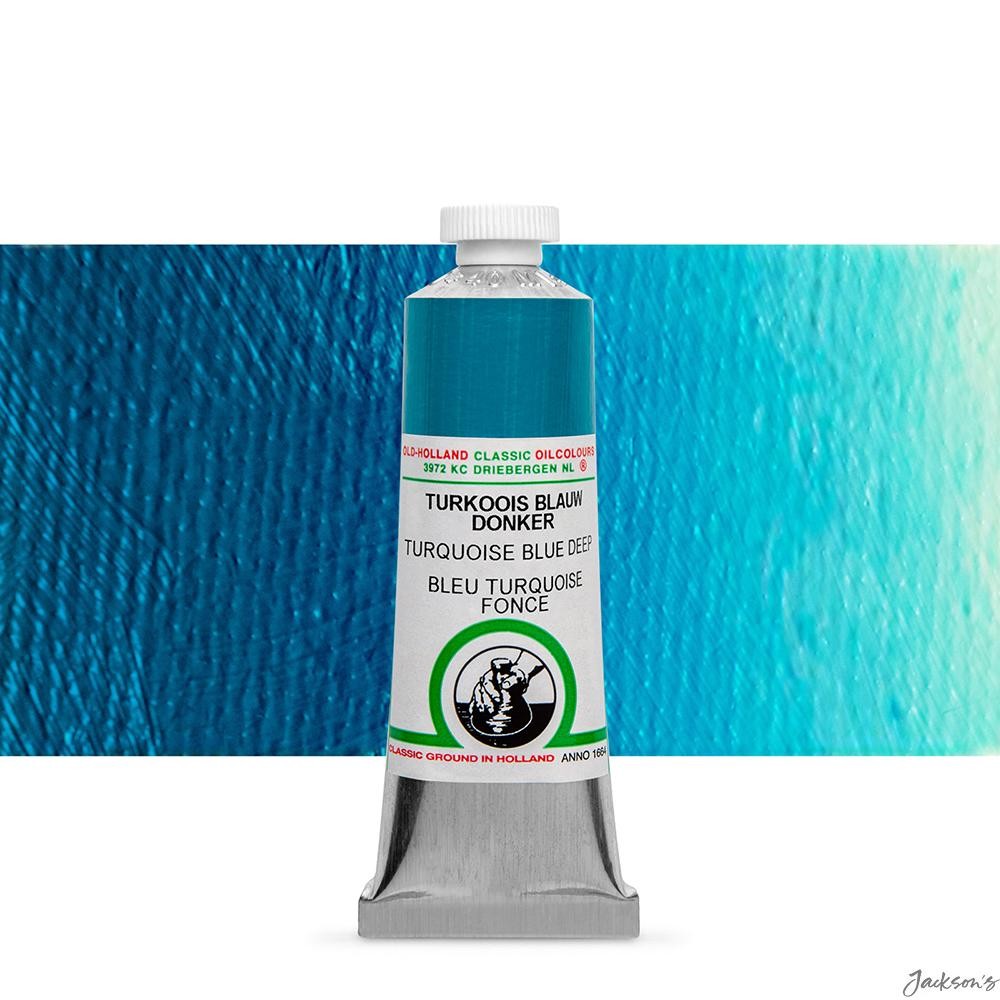 Old Holland Classic Oil Paint Tube 40ml Turquoise Blue Deep For Artists