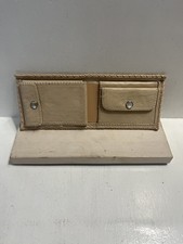 -  Vintage Deerskin Wallet Card And Change Pockets Great Look! Appears Unused