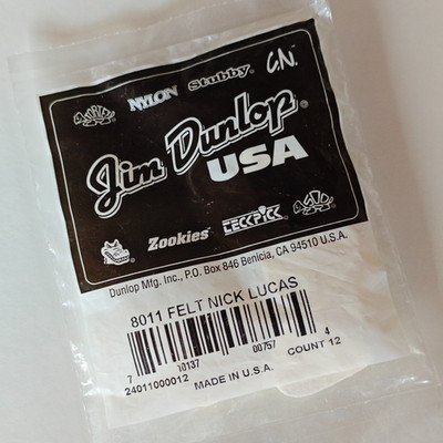 Dunlop Felt Pick White Filzplektren Ukulele Plektren 12 Stück NEU OVP