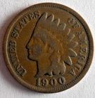 1900 UNITED STATES PENNY - INDIAN HEAD - Great Coin - Lot #M30