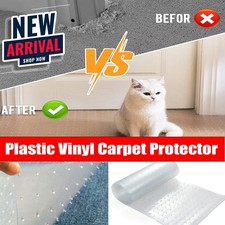 Clear Vinyl Carpet Protector Mat Heavy Duty Non Slip Floor Runner Home Office