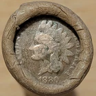 OLD BANK ROLL~UNSEARCHED~INDIAN HEAD END 1880 (Better Date VG) & 1899 VG