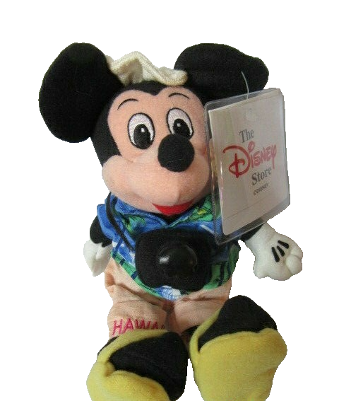 VINTAGE DISNEY STORE - EXOTIC MICKEY MOUSE  - MINT CONDITION - RETIRED WITH TAGS