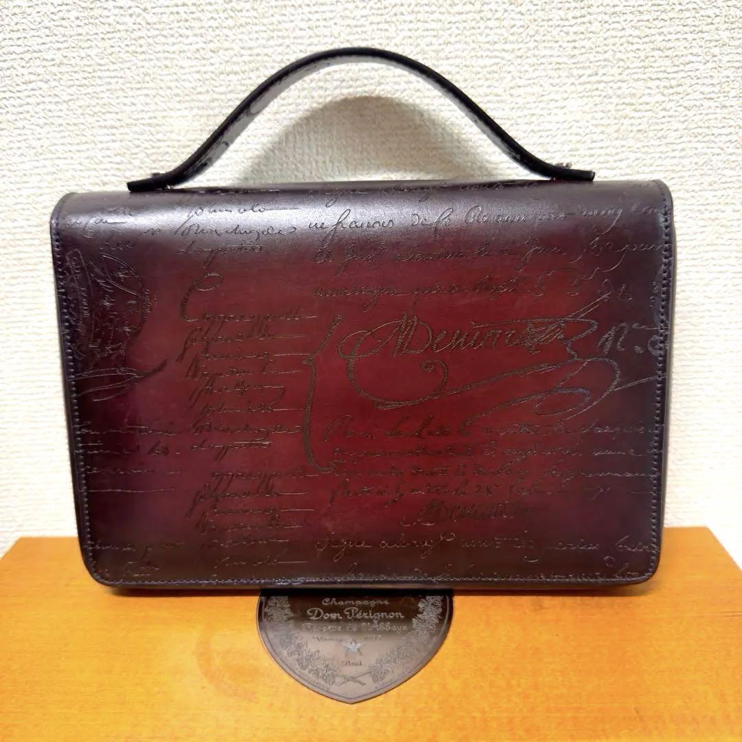 Limited Berluti Itauba Wide Scritto Leather Long Wallet | eBay