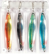 FFT® 4 x 28g Slimline Tobie SPINNER LURE SEA PIER BOAT MACKEREL COD BASS