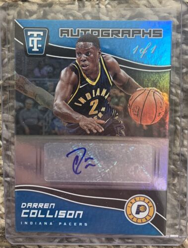 2017-18 Totally Certified Basketball Darren Collison Auto #1/1 Platinum Pacers - Picture 1 of 3
