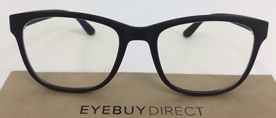 Eyebuydirect Milo S 49-17-134 C1 Black Plastic Eyeglasses FRAMES ONLY D7