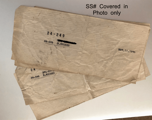 6 BRIGGS 1946 Pay Stubs; Detroit MI (Became Part Chrysler); Auto Body & Stamping - Picture 2 of 2