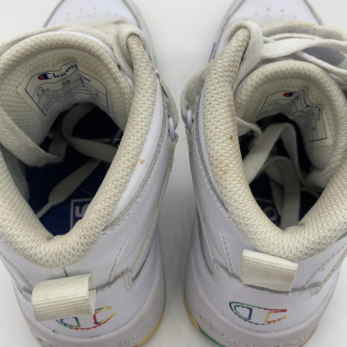 Champion Womens Nan'an High Top Shoes Size 7.5 Rainbow J640 Champion Womens Nan'an High Top Shoes Size 7.5 Rainbow J640