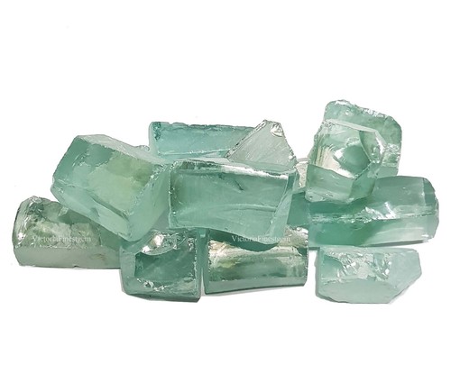 Natural Aquamarine Color Zircon Rough Cambodia Uncut Shape Variations - Picture 10 of 11