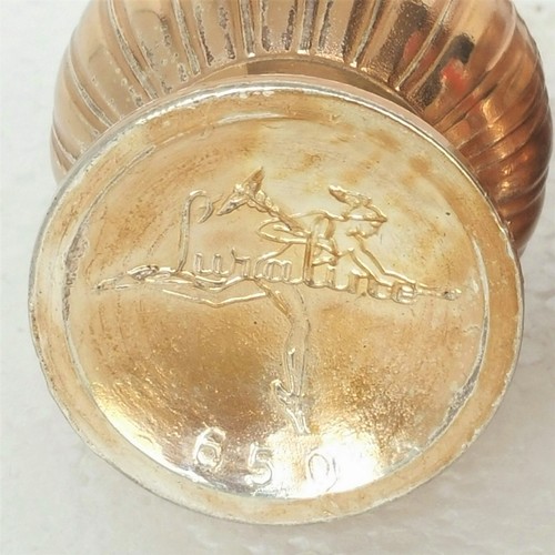 Vintage Salt & Pepper Shakers Luraline 650 Silver Plate Bronze/Gold Tone Finish - Picture 7 of 8