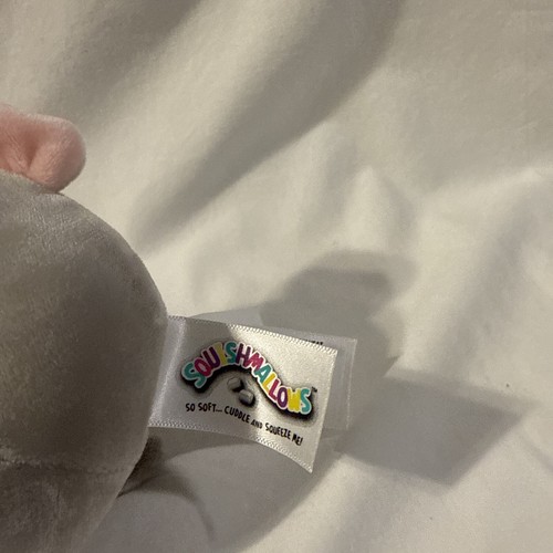 KELLYTOYS SQUISHMALLOW CLIP-ON 3.5" MILA THE GRAY ELEPHANT, NEW W/ TAGS - Picture 4 of 5