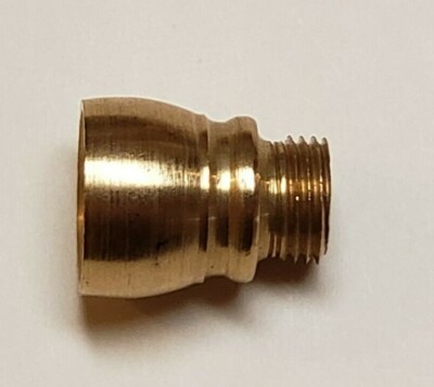 BRASS CUT NOZZLE 1/4F X 1/8M UNFINISHED BRASS LAMP PART NEW 20819JB