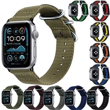 NATO® Two Piece Apple Watch Strap  Nylon D Ring Sport Ballistic Smart band