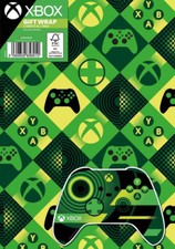 XBOX Gift Wrap 2 sheets 49cm x 70cm  XBOX wrapping paper