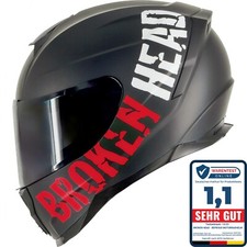 Broken Head BeProud Sport Rot Motorradhelm + ...
