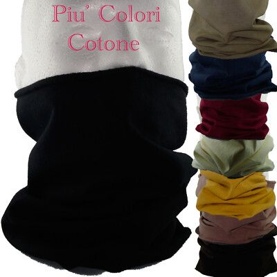 Scaldacollo Uomo moto Donna Unisex Cotone colori vari