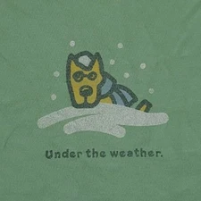 Life Is Good Shirt Womens Medium Under Weather Rocket Dog Long Sleeve Ladies A30