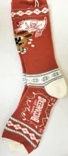 NFL Tampa Bay Buccaneers Ugly Sweater Socks, New (REINDEER)