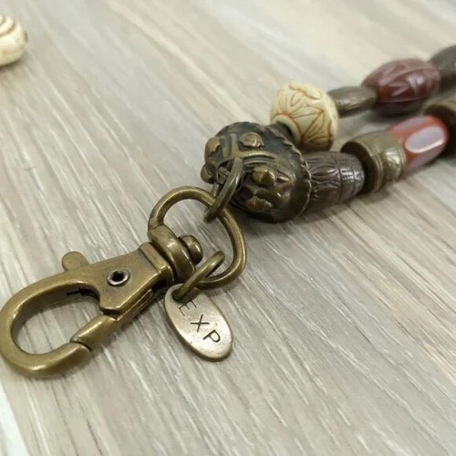 Exp BoHo Hip Belt Double Strand Express Carved Bead Metal Accessory - Picture 3 of 7