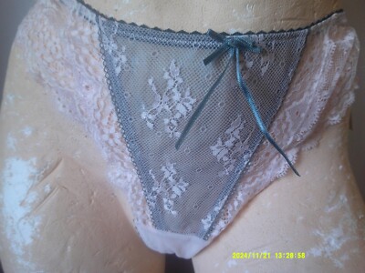 Medium - Neu Elle Macpherson Intimates 'Dentelle' Tanga Jasmin Pink Medium