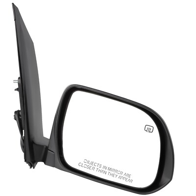 Left Driver Side Power Heated Side Mirror For 2011-2017 Toyota Sienna - Smooth Black