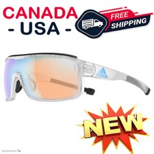 ADIDAS AD02 6052 ZONYK PRO S CRYSTAL SHINY SMALL SUNGLASSES MIRROR LENSES