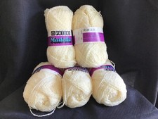 5 Sks. Patons Madella Ivory Cream Acrylic Wool Yarn