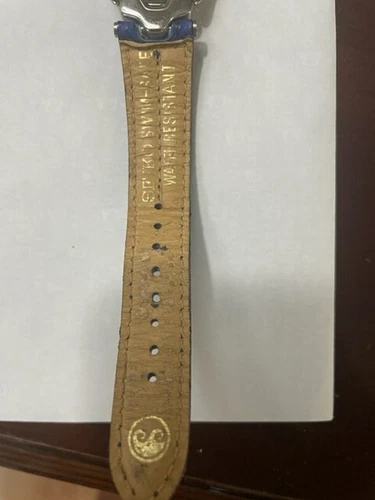 Orologio Uomo Seiko SQ 50 - Bicolore, Data, Cinturino Pelle - Batteria Nuova 7N32 - Foto 4 di 4