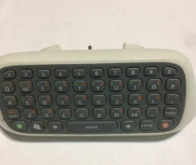 Microsoft Xbox 360 Chatpad Keyboard Controller Attatchment White X814365-001
