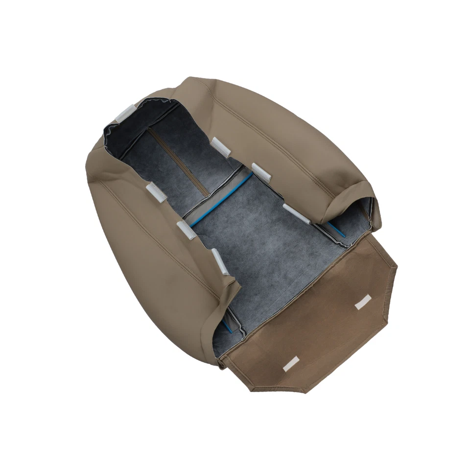 Cubierta de asiento bronceada inferior y superior trasera inclinada para conductor y pasajero para Chevrolet GMC Foto 4 de 4