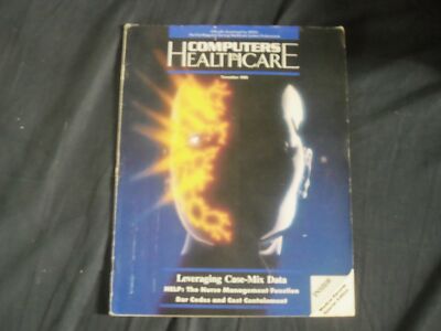 1988 NOVEMBER COMPUTERS IN HEALTH CARE MAGAZINE- MEDICAL RECORDS ISSUE - PB1261B