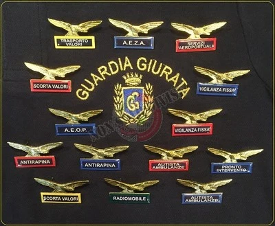 Spilla Distintivo Specialità Aquila Guardie Giurate Guardia Vigilanza GPG IPS
