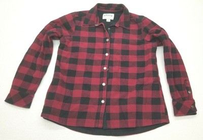Orvis Fleece Lined Flannel Shirt Jacket 