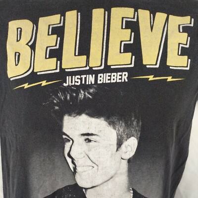 Justin Bieber Believe 2013 Live Concert Tour Men's Shirt Size S