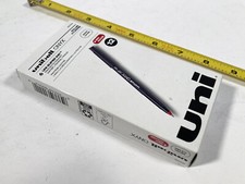 12 Onyx Uniball Uni Super Ink Micro Point Roller Ball Pen - 0.5 mm - RED ROUGE