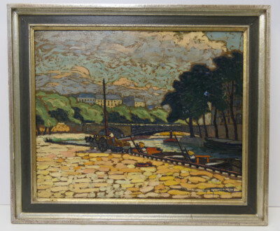 Bernard de Guinhald 1885-1979 Cannes 30er Jahre, Cote d´Azur, Öl auf Malerkarton