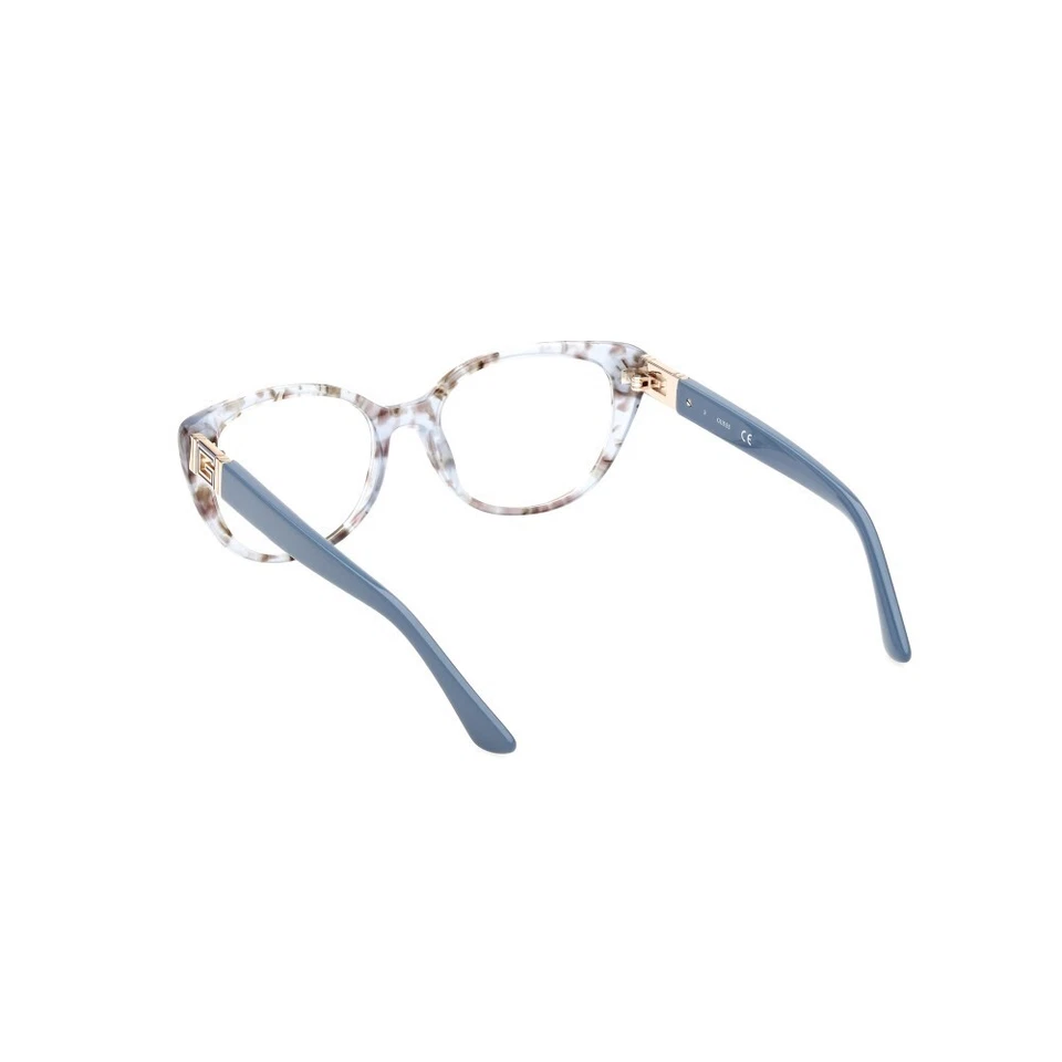 GUESS GU2908 Azul Habana 092 Mujeres Ojo de Gato Plástico Anteojos Marco 51-17-140 GU Foto 2 de 2