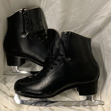 Men s Black Figure Skates, size 11.5 M- John Wilson Jubilee Blades