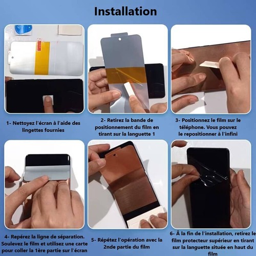 Film Épais HYDROGEL EPU Protection Écran iPhone 16 15 14 SE 13 12 11 X Pro Max - 第 13/47 張圖片